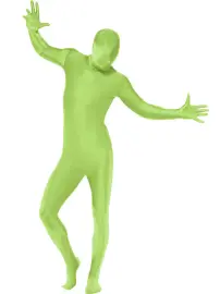 Morphsuit Grøn Kostume med Taske