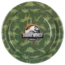 Jurassic World Paptallerkener 23 cm 6-pak