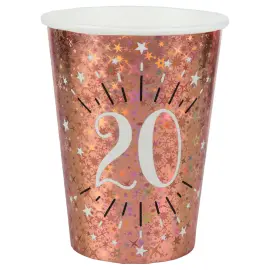 Papkrus 20 År Birthday Party Rosaguld