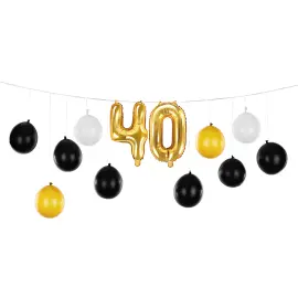 DIY Ballonguirlande 40 år 13-pak