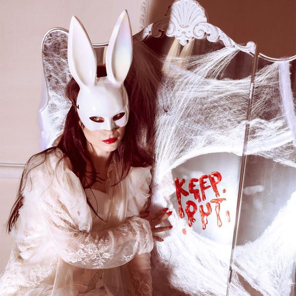 Kaninmaske Iriserende Hvid