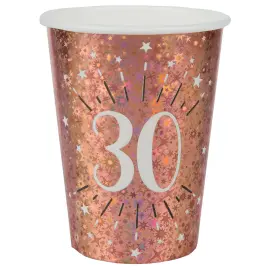Papkrus 30 &Aring;r Birthday Party Rosaguld