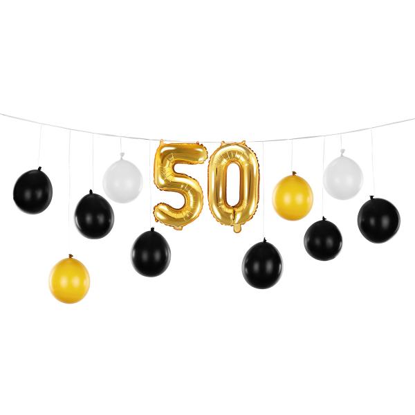 DIY Ballonguirlande 50 år 13-pak