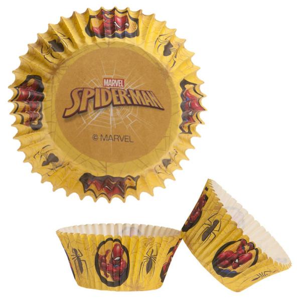 Gule Spiderman Muffinforme