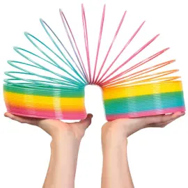 Regnbuefarvet Jumbo Slinky