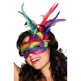 Regnbuefarvet Øjenmaske