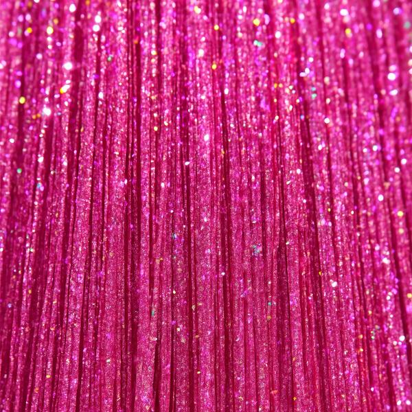 Hårstriber Glitter Lyserød
