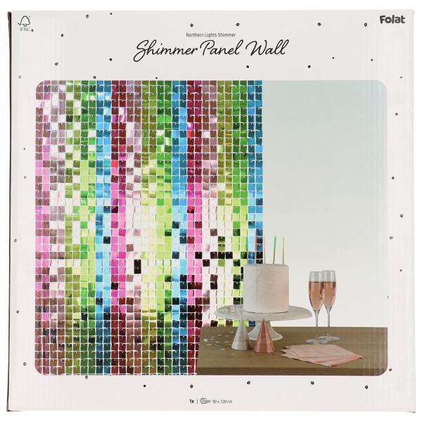 Backdrop Pailletpanel Northern Lights 30x30 cm 12-pak
