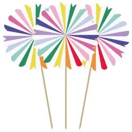Partypicks Stripetastic 10-pak