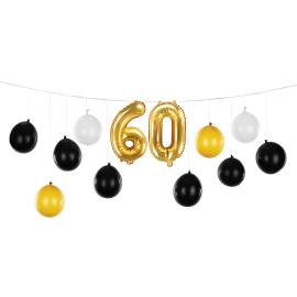 DIY Ballonguirlande 60 år 13-pak