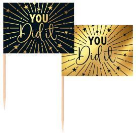 Partypicks You Did It Guld/Sort 50-pak