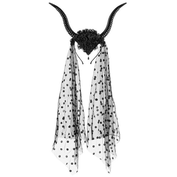 Djævle Hårbøjle med Tyl & Blomster