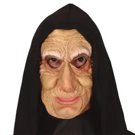 Maske Gammel Dame med Slør