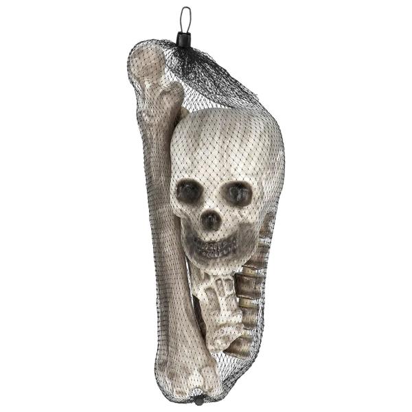 Dekorationssæt Dødningehoved og Skeletknogler
