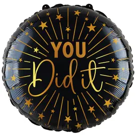 You Did It Folieballon med Stjerner