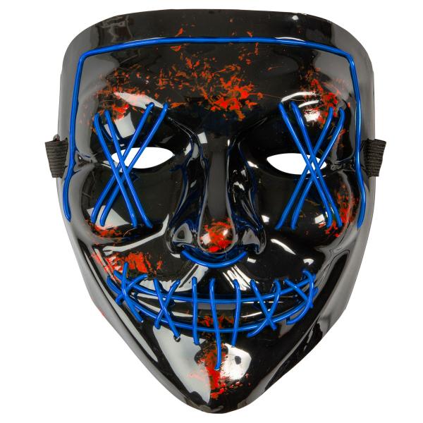 El Wire Purge LED Maske Blå