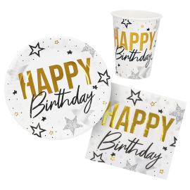 Festpakke Happy Birthday Stjerner