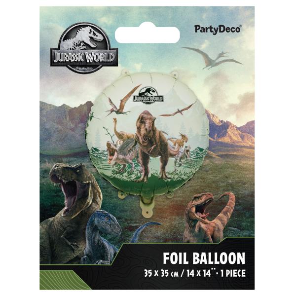 Jurassic World Rund Folieballon 35 cm