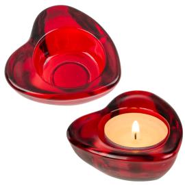 Fyrfadsstage R&oslash;dt Hjerte