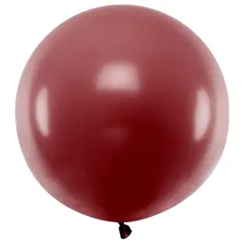 Stor Rund Latexballon Vinr&oslash;d Pastel