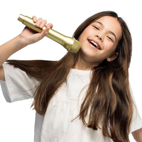 Legetøjsmikrofon Guld