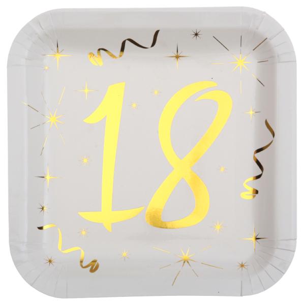 Paptallerkener 18 År Sparkle