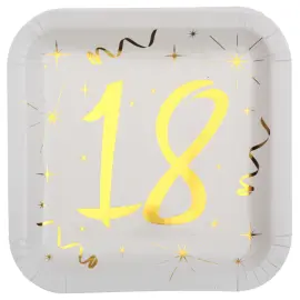 Paptallerkener 18 &Aring;r Sparkle