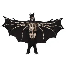 Flagermus Tunika med Hætte & Vinger til Børn