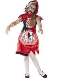 Zombie Rødhætte Børnekostume