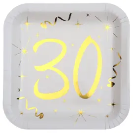 Paptallerkener 30 År Sparkle