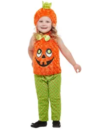 Halloween Græskar Børnekostume