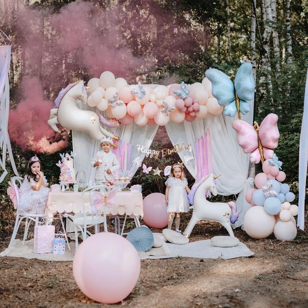 Sommerfugl Folieballon Mintgrøn/Guld