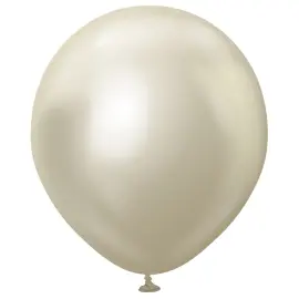 Latexballoner White Gold Chrome