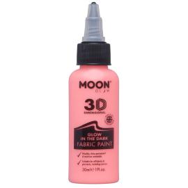 Moon Glow Selvlysende Tekstilfarve Rød 30 ml