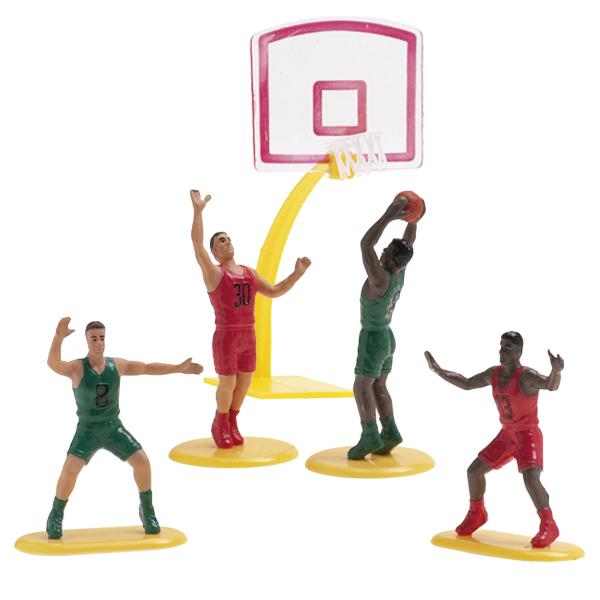 Kagefigur Basketball 7-15 cm 5-pak