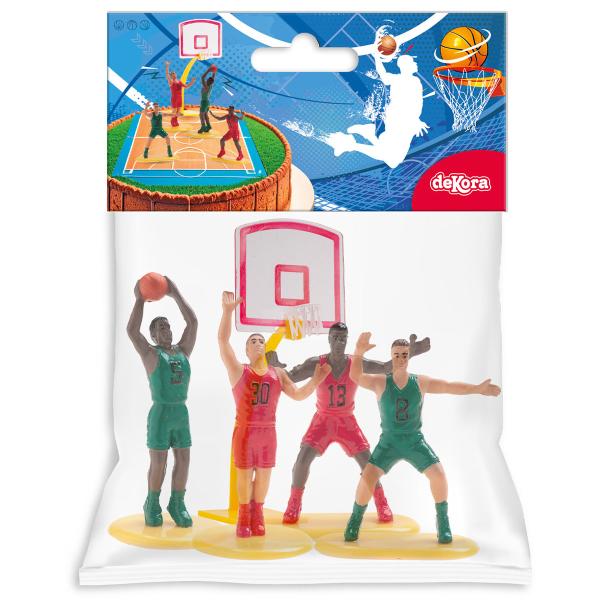 Kagefigur Basketball 7-15 cm 5-pak
