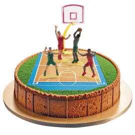 Kagefigur Basketball 7-15 cm 5-pak