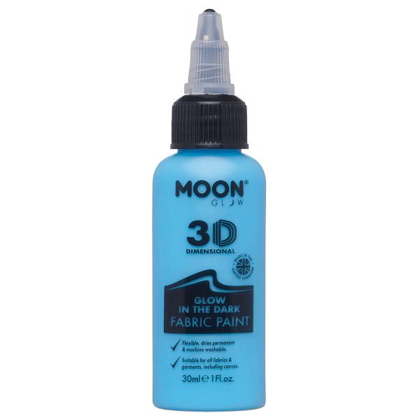 Moon Glow Selvlysende Tekstilfarve Blå 30 ml