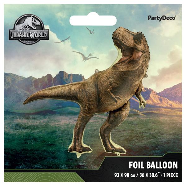 Jurassic World T-Rex Folieballon 92 x 98 cm