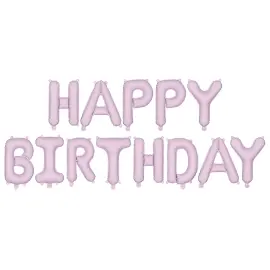 Happy Birthday Ballonguirlande Lilla