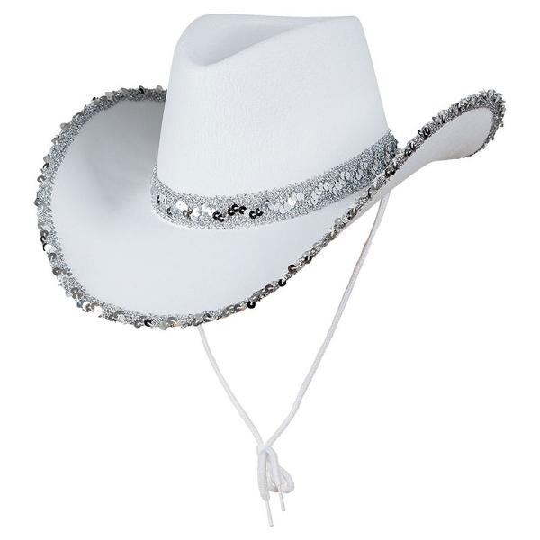 Cowgirl Hat Hvid