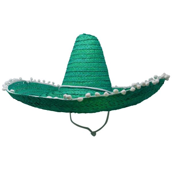 Sombrerohat Grøn 50 cm