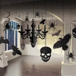 H&aelig;ngende Pynt Chandelier Glitter