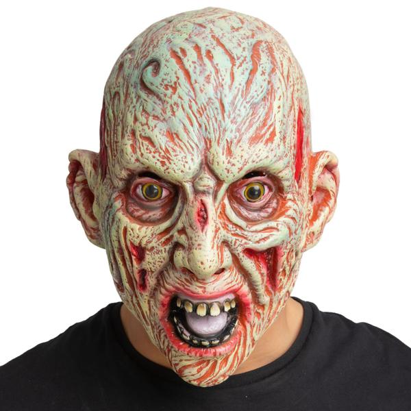 Latexmaske Brændt Mand