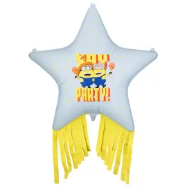 Minions Folieballon Stjerne med Frynser 72 cm