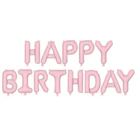 Happy Birthday Ballonguirlande Lyser&oslash;d