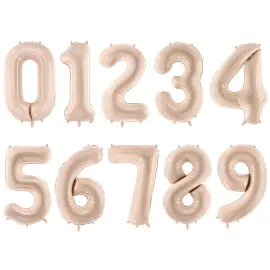 Talballon Mørkebeige