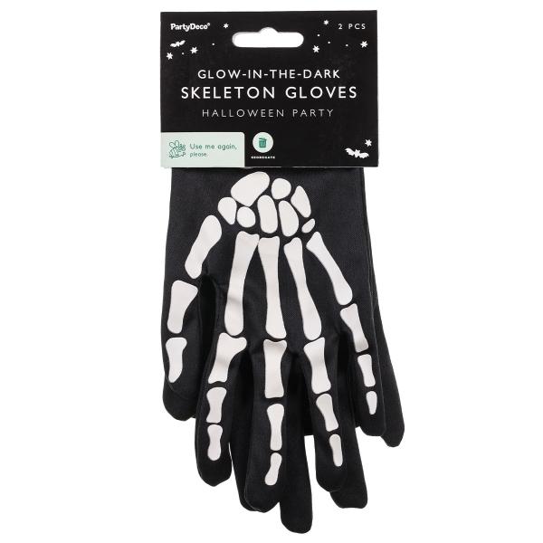 Selvlysende Skelet Handsker