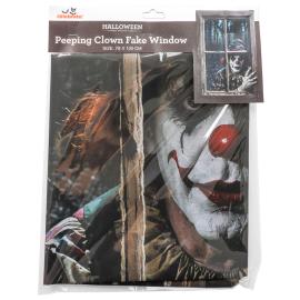 Vinduesdekoration Halloween Uhyggelig Klovn