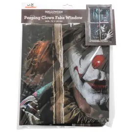 Vinduesdekoration Halloween Uhyggelig Klovn